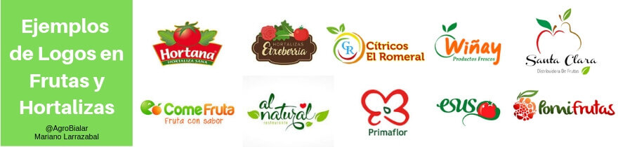 Ejemplos de logos en frutas y Hortalizas