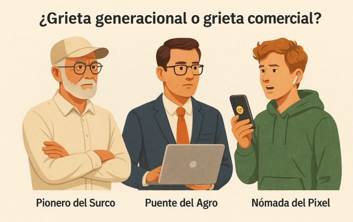 ventas agrícolas Grieta generacional o grieta comercial